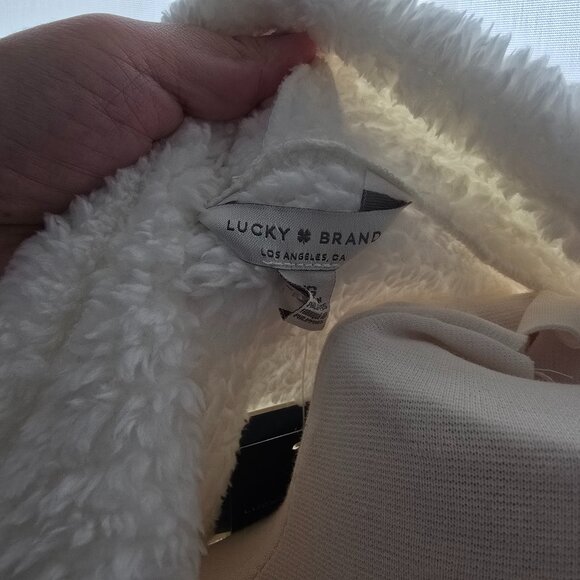 Lucky Brand Faux Shearling Cardigan - Picture 3 of 5